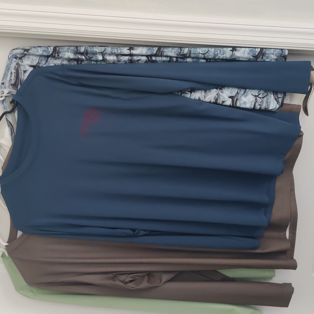 Bundle 5 M Long Sleeve Fishing Shirts